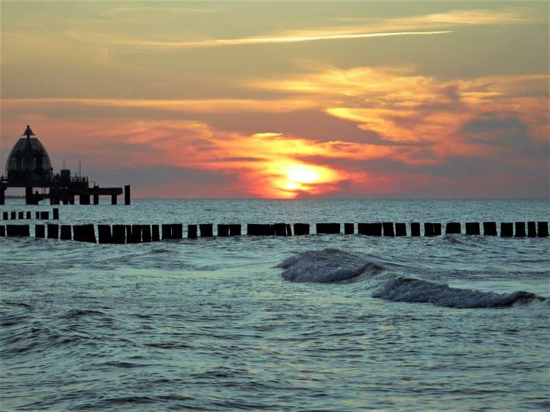 Am Zingster Strand um 21,30 Uh