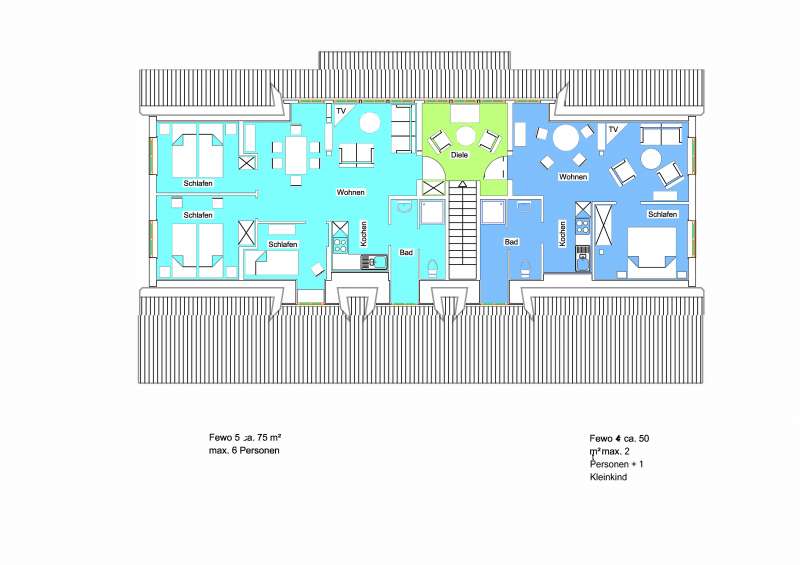 Grundriss Whg. 5 und 4