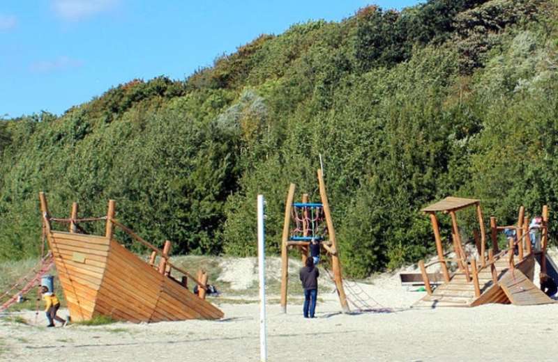 Spielplatz am Strand