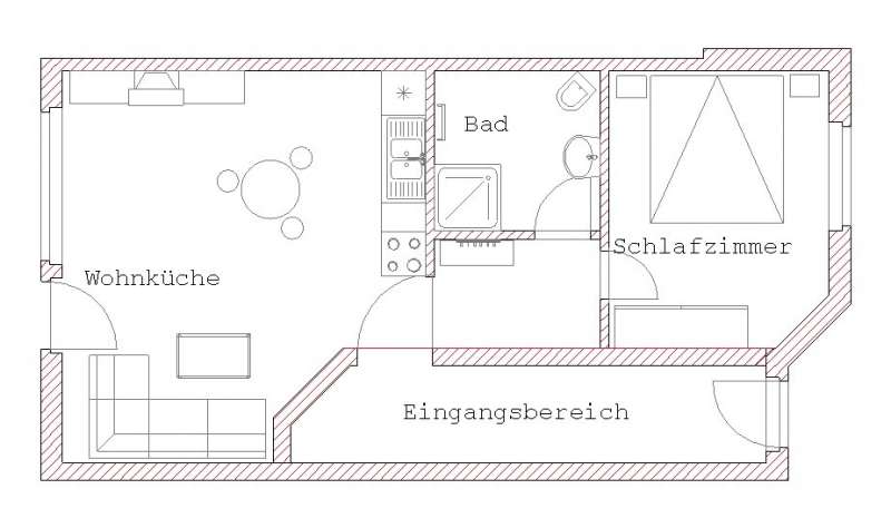 Bild von Ferienhaus Usedom Ostsee Ferienwohnung 2 (klein) 