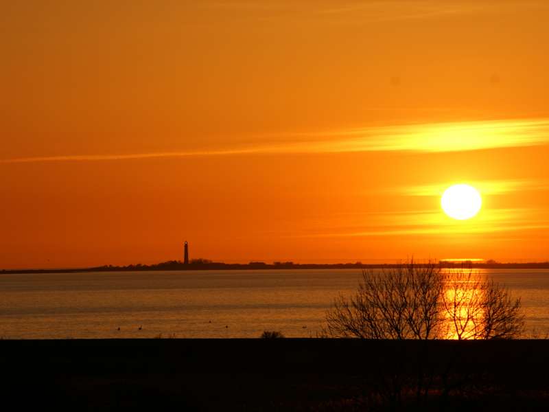 Sonnenuntergang Orther Reede