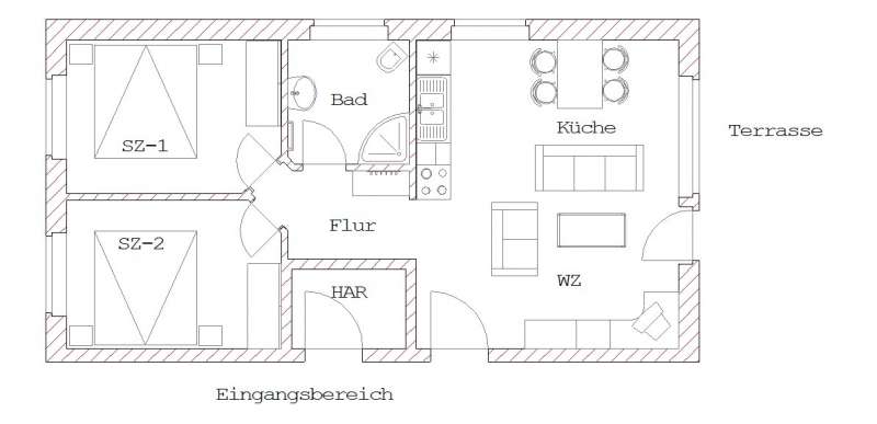 Bild von Ferienhaus Insel Usedom Ferienwohnung 3 ( groß )