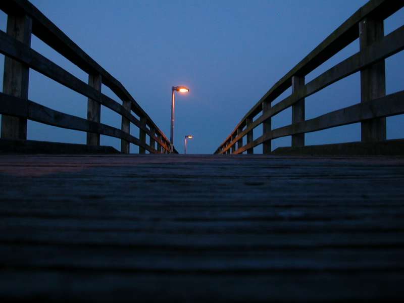 Abendblick auf Seebrücke