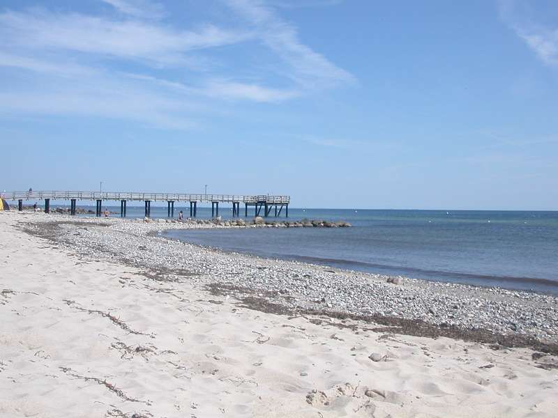 Strandblick auf Seebrücke