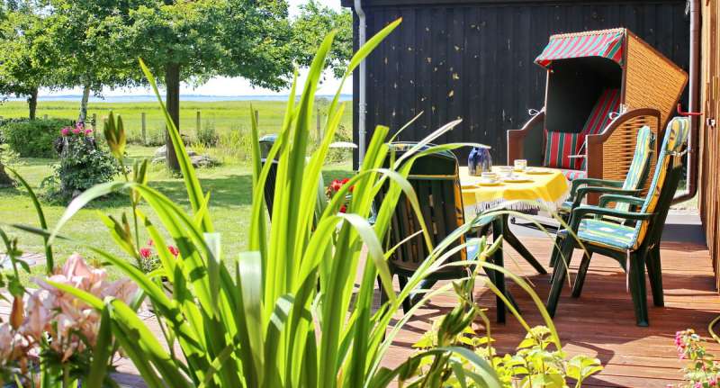 Bild von Ostsee vor dem Darß Ferienhaus anbau