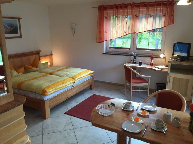 Wohn-Schlafraum m. 2 Fenstern