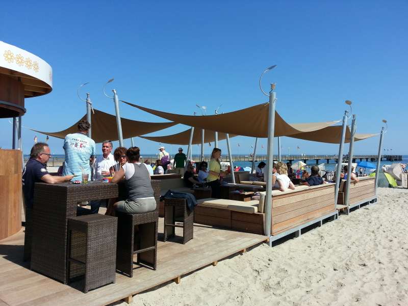 Bild von Balkon zum Sandstrand Lübecker Bucht Fewo