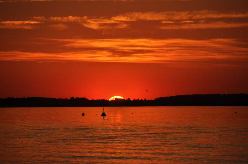 Romantische Sonnenuntergänge