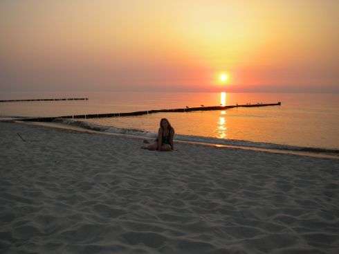 Ein Abend am Strand