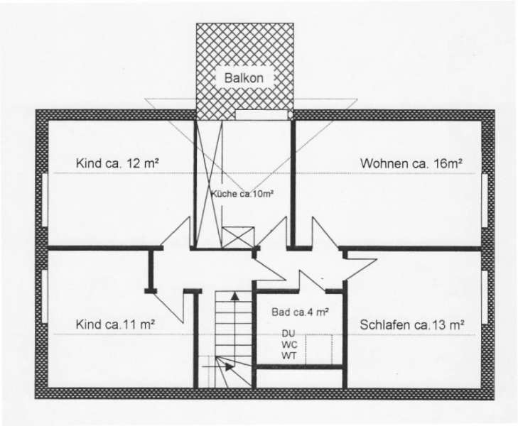 Grundriss der Fewo