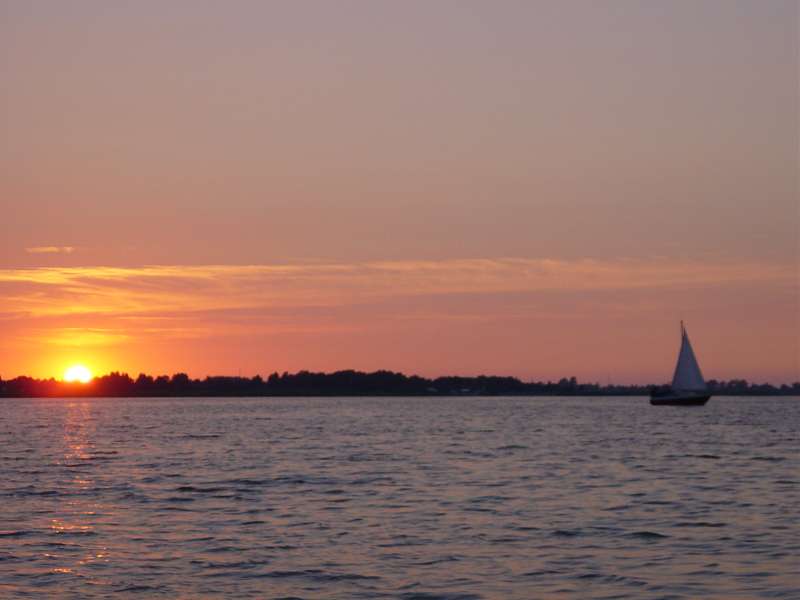 Sonnenuntergang auf dem Bodden