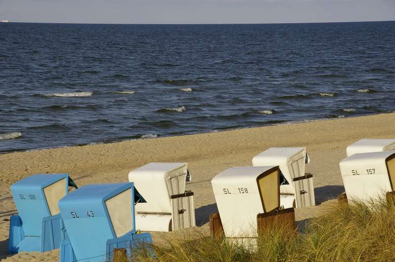 Strandkörbe im Frühjahr