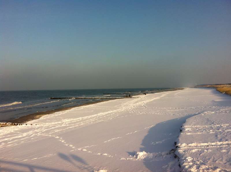 Strand im Winter