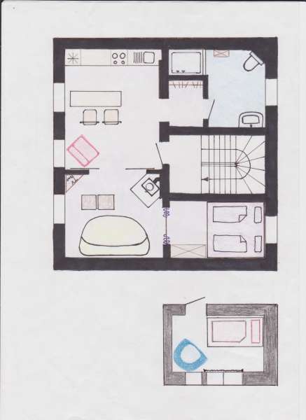 Wohnung und Dachzimmer