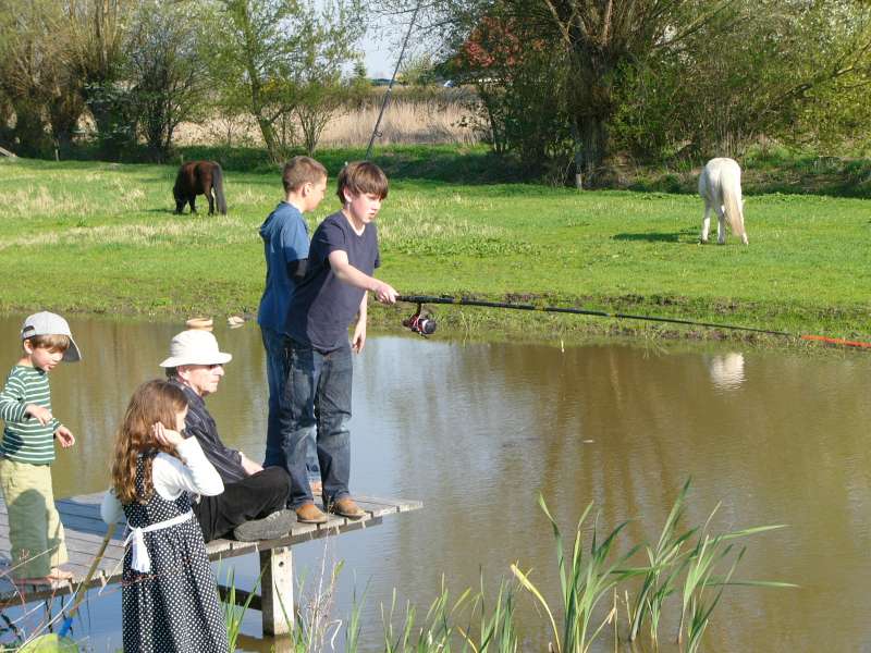 Angelversuche am Angelteich