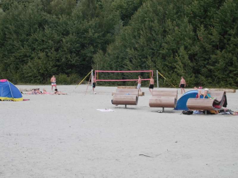 Volleyballfeld am Strand