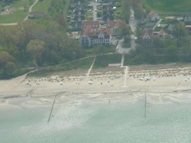 Luftaufnahme Strand mit FeWo