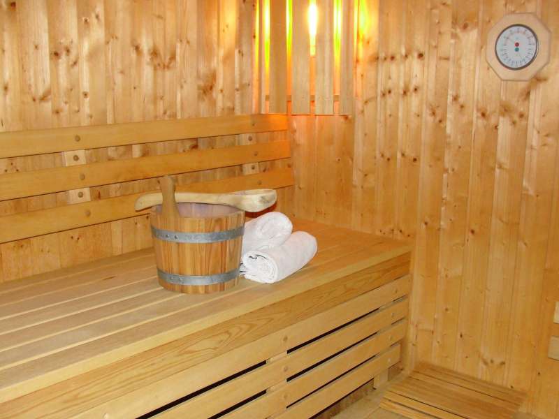 Sauna im Keller des Hauses